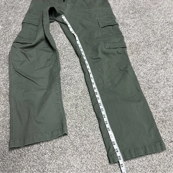 YoungLA Pants Mens 32L Green Convoy Cargo Pockets Straight Heavy Canvas 30x30 - Picture 2 of 9